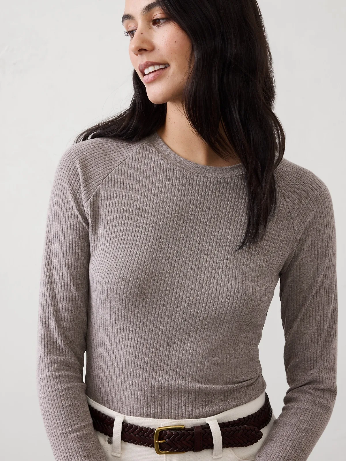 Brushed Ribbed T-Shirt