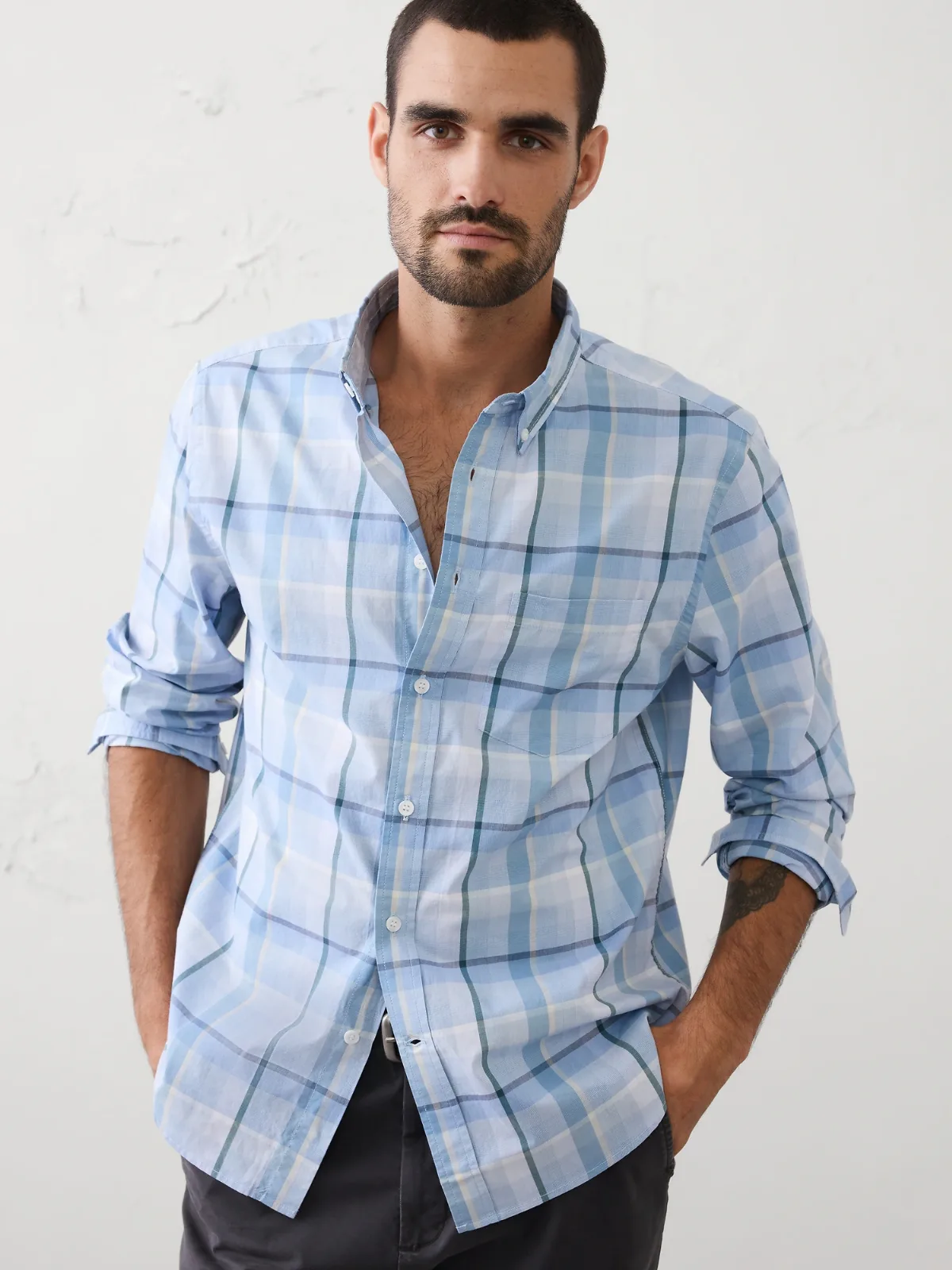 Slim-Fit Softwash Cotton Shirt by Banana Republic