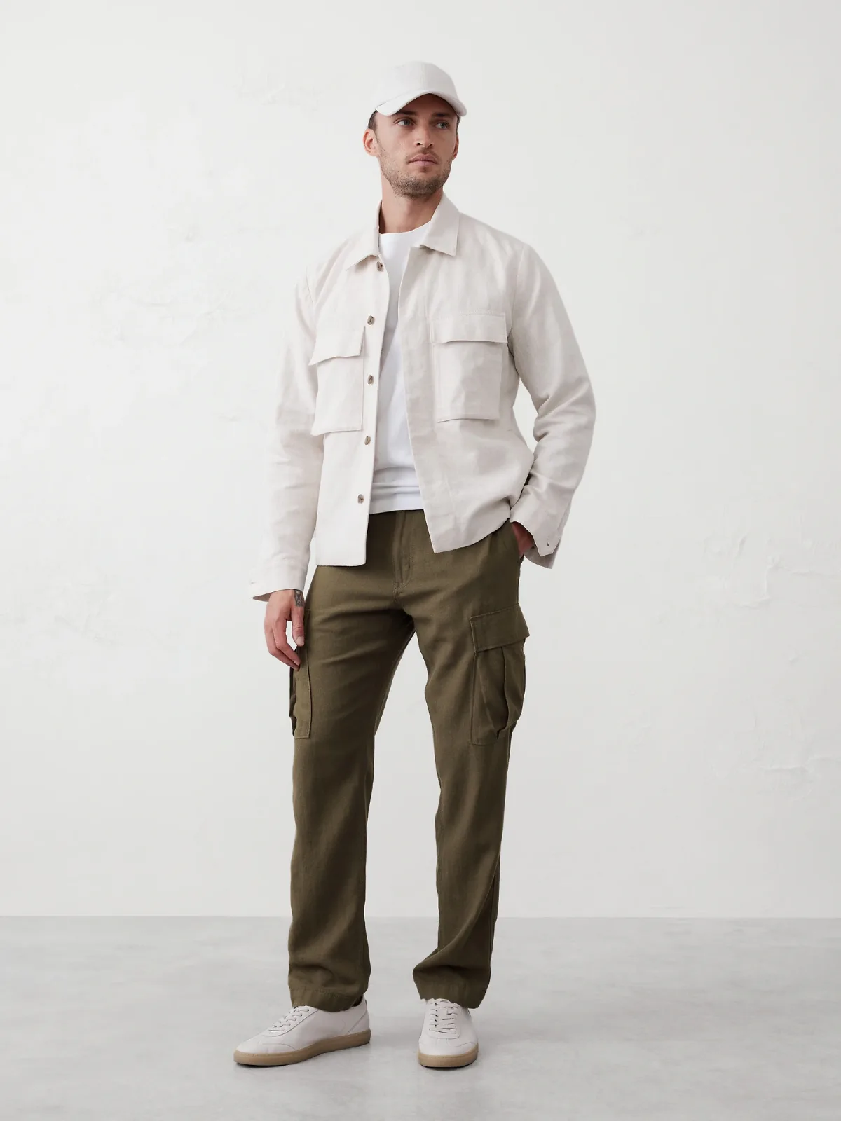 Slim Straight SummerWeight Cargo by Banana Republic
