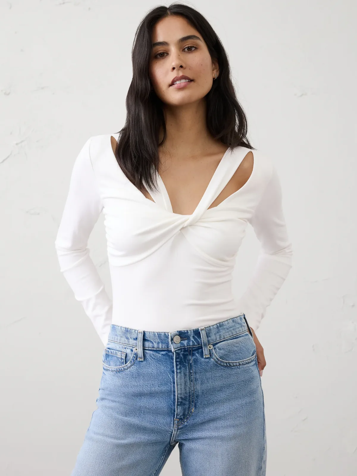 Twist-Front Top by Banana Republic