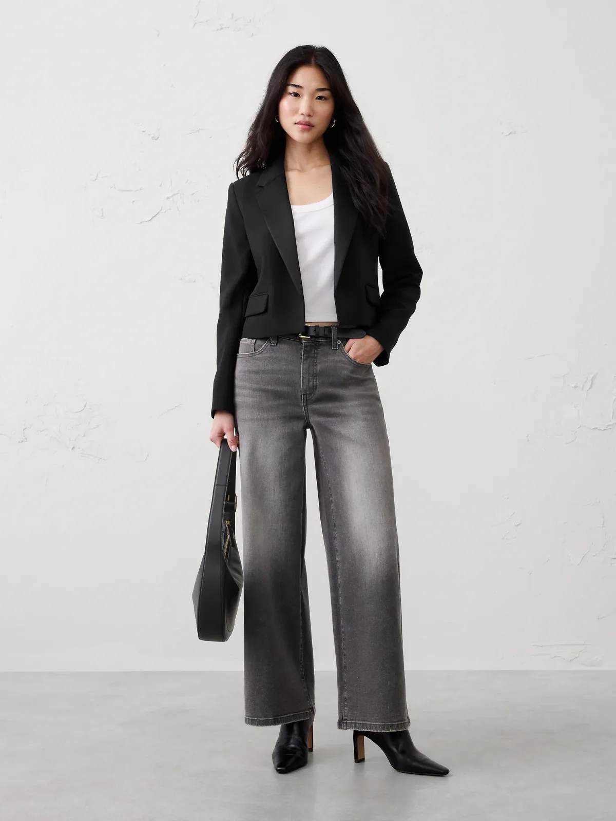 Tuxedo Cropped Blazer by Banana Republic