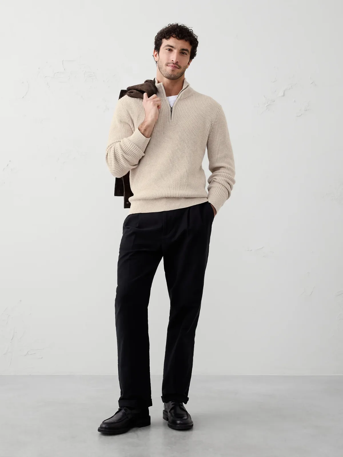 Fisherman Quarter-Zip Sweater