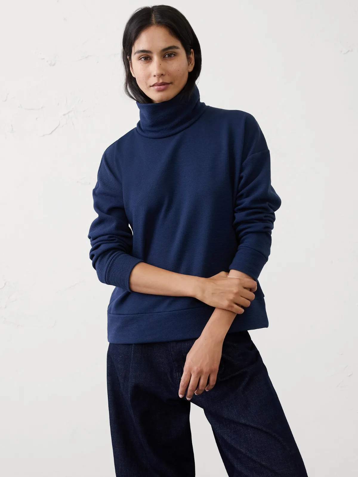 Ottoman Turtleneck Sweatshirt by Banana Republic