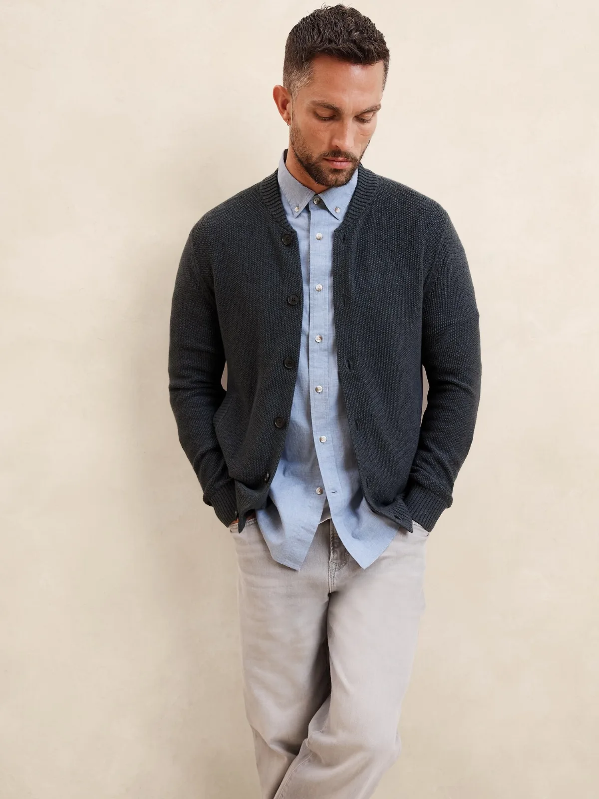 Seed Stitch Bomber by Banana Republic