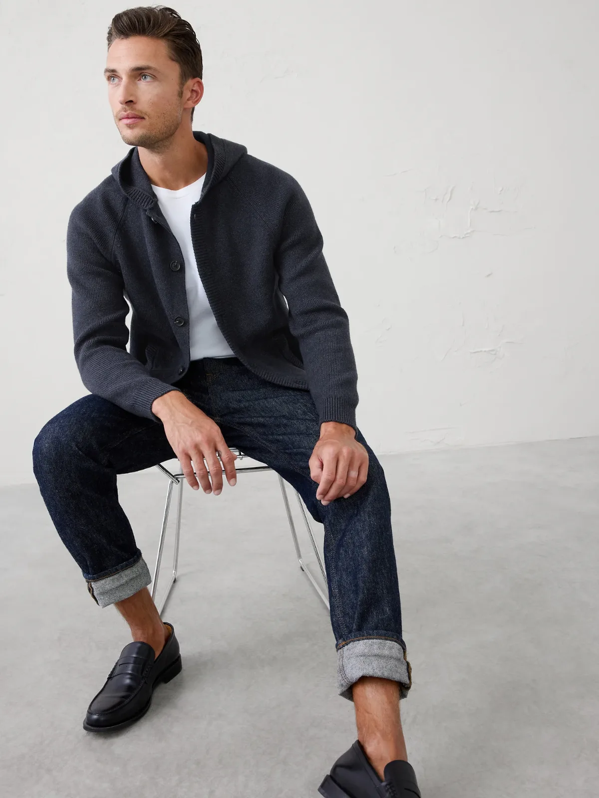 Warm Lofty Sweater Hoodie by Banana Republic