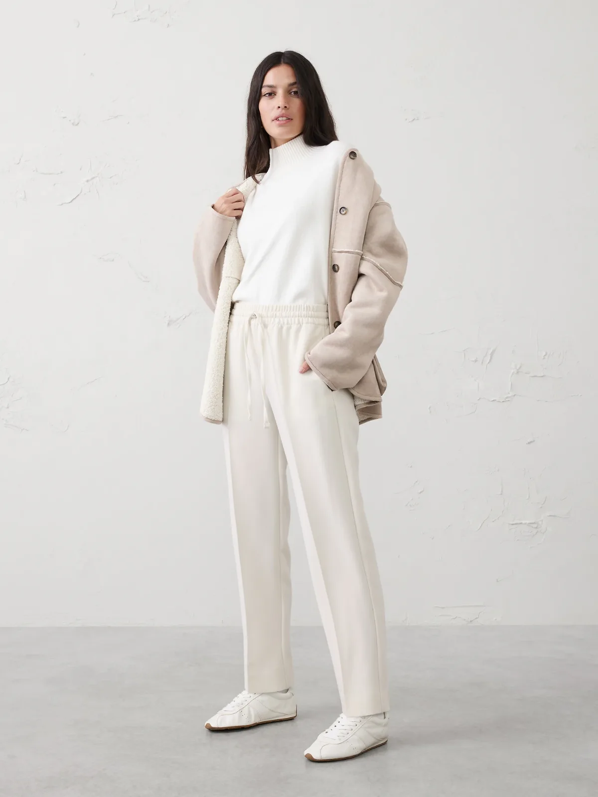 Tapered High-Rise Pull-On Pant by Banana Republic