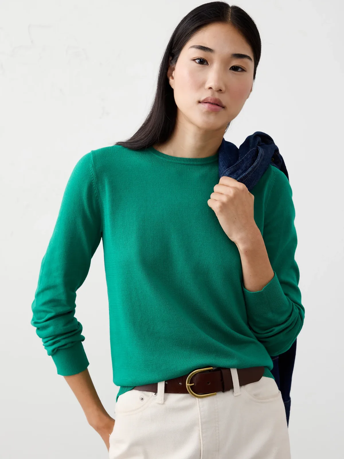 Forever Crew-Neck Sweater by Banana Republic