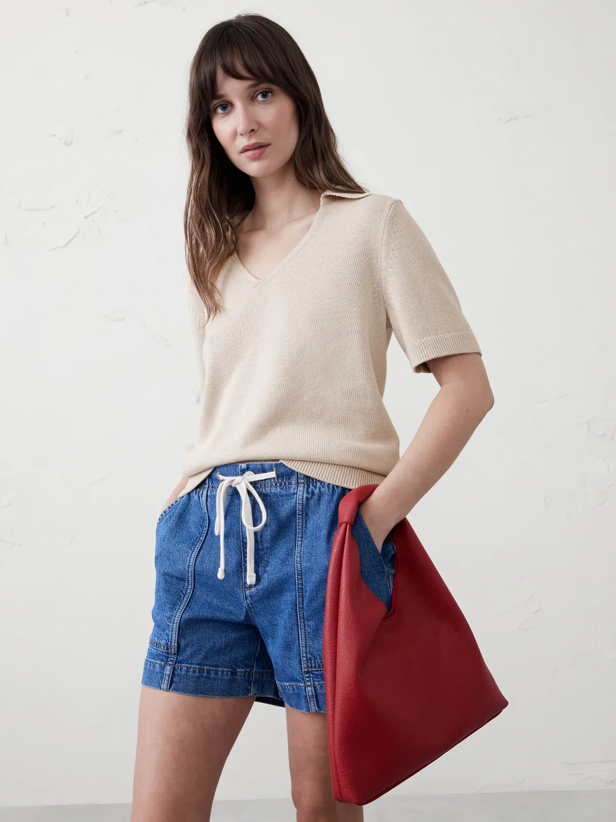 Collared Pullover Sweater by Banana Republic