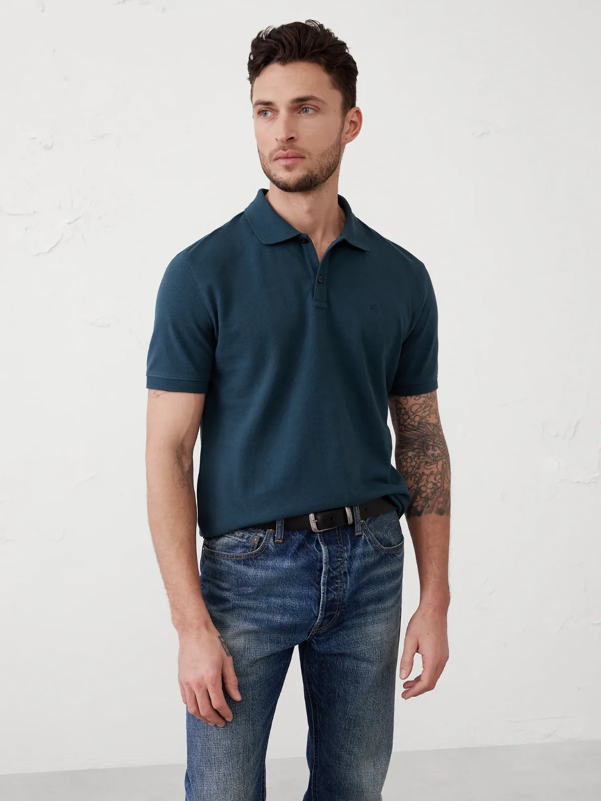 Slim-Fit Pique Polo by Banana Republic
