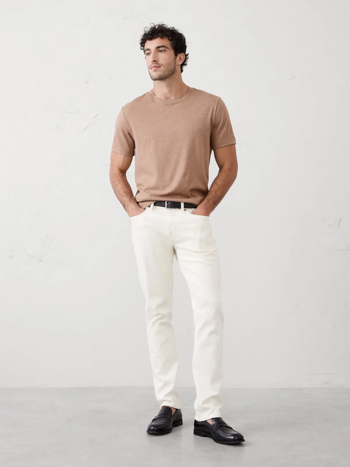 Luxe Touch Crew-Neck T-Shirt by Banana Republic