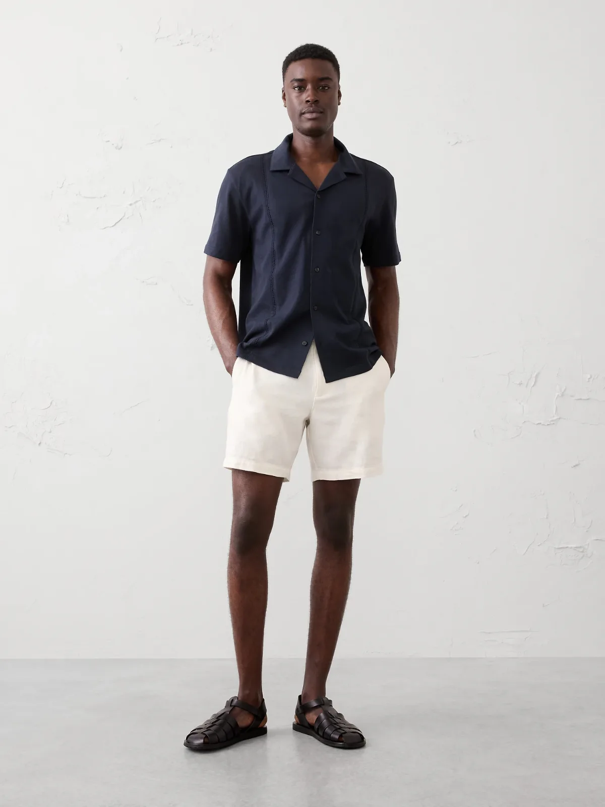 Standard-Fit Knit Resort Shirt by Banana Republic