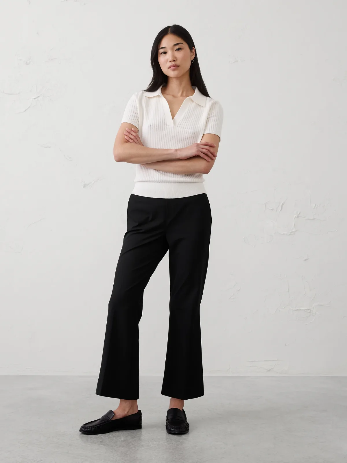 Hayden Sculpted Bootcut High-Rise Stretch Cropped Pant