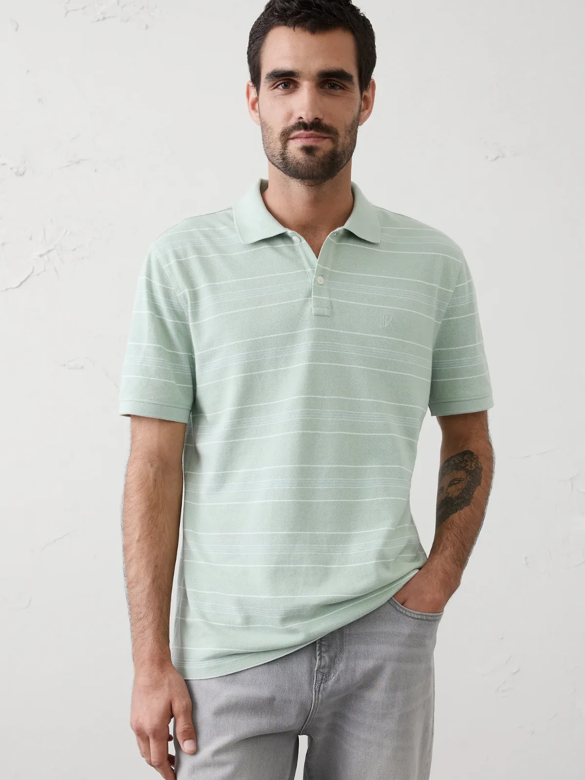 Standard-Fit Pique Polo by Banana Republic