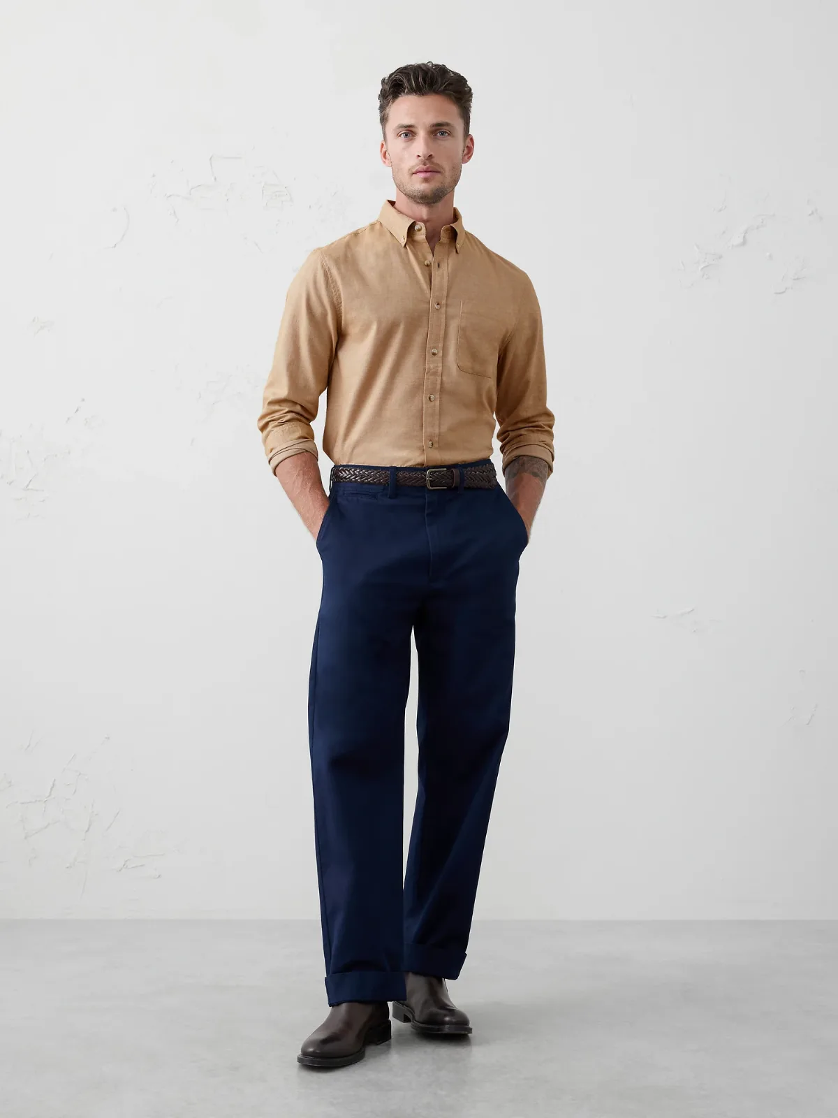 Slim-Fit Lightweight Flannel Shirt by Banana Republic