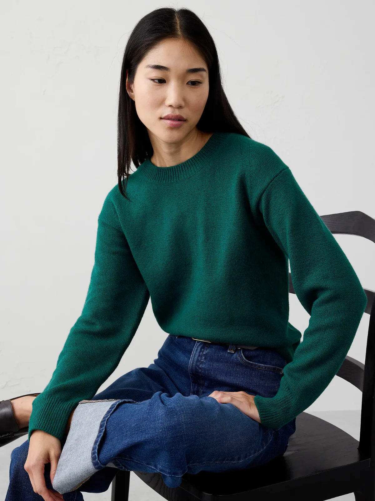 Coveted Crew-Neck Sweater by Banana Republic