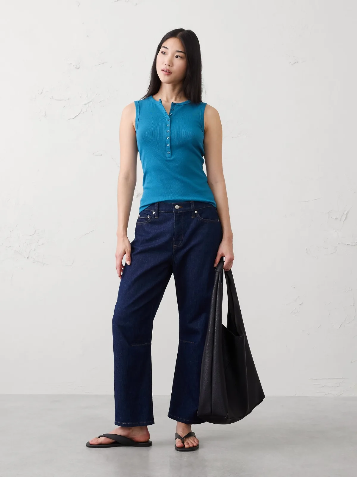 Ribbed Henley by Banana Republic