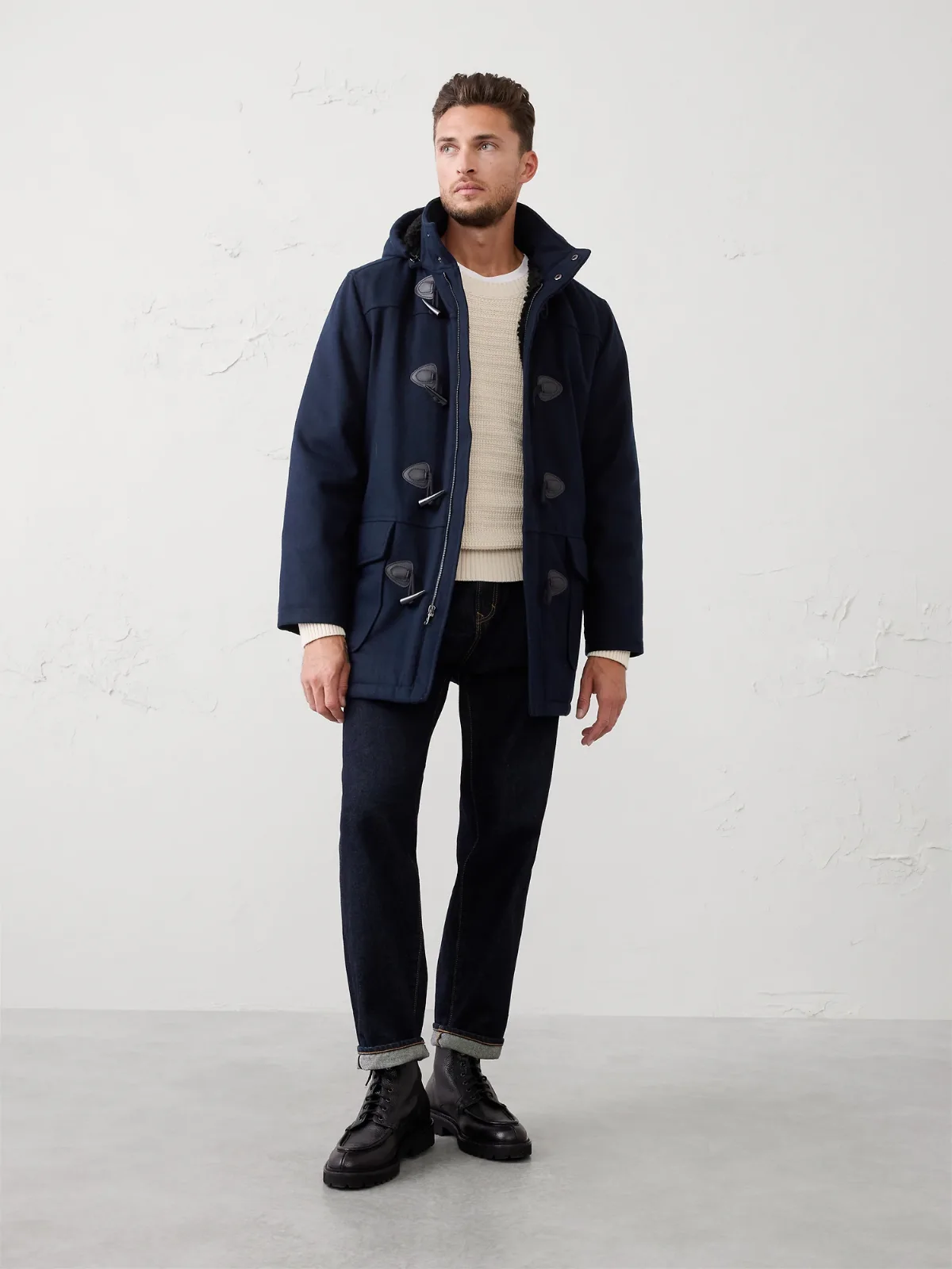 Wool-Blend Toggle Coat by Banana Republic