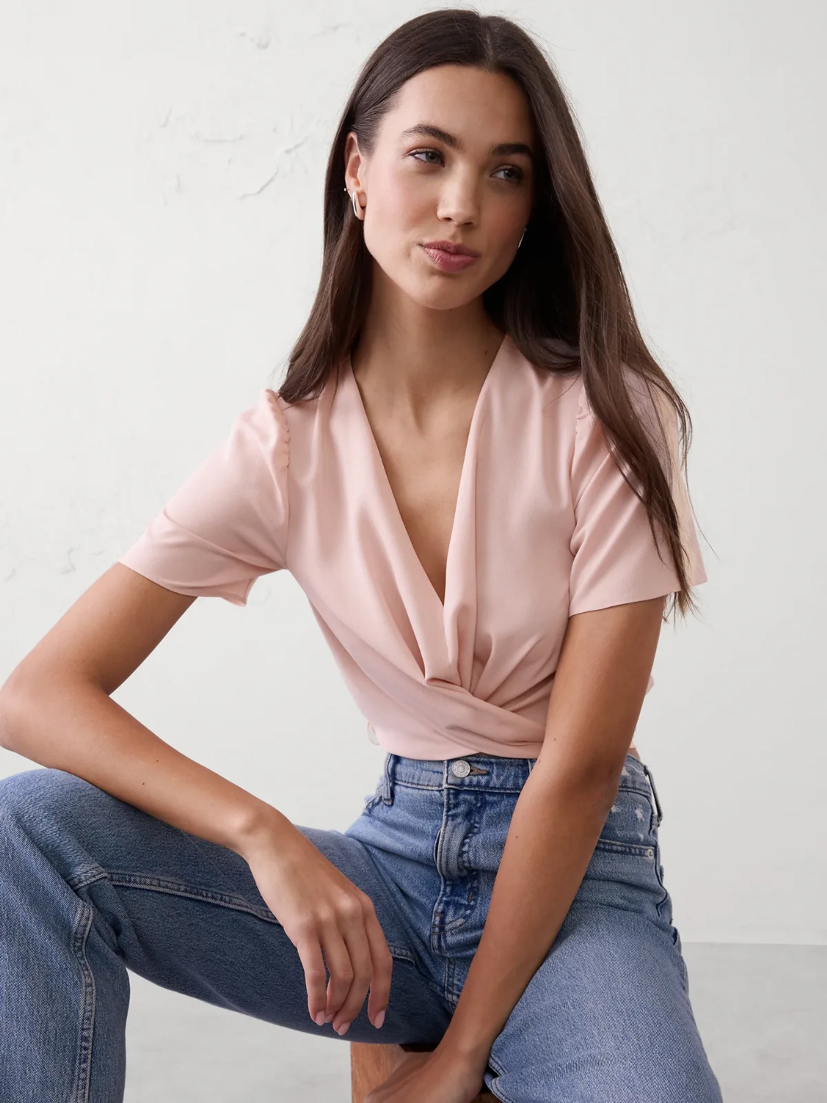 Tied Cropped Top by Banana Republic