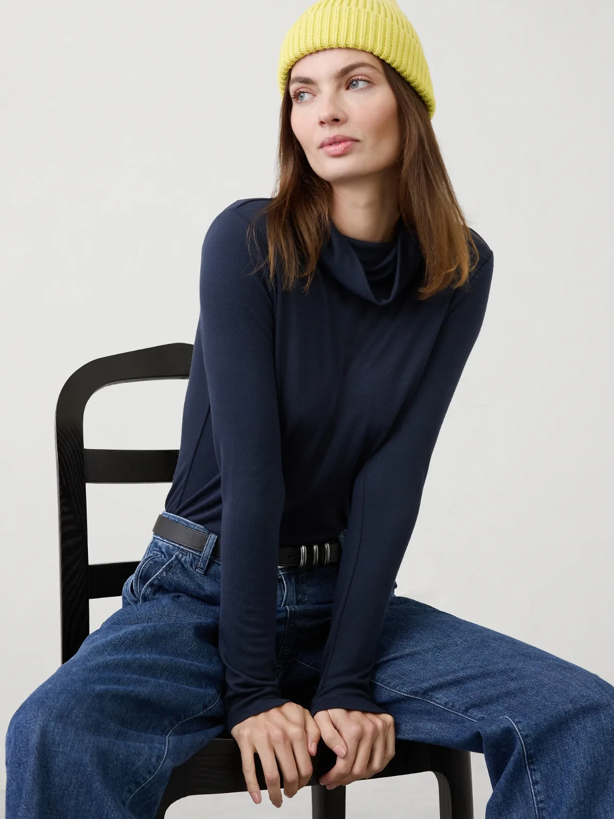 Soft Luxe Turtleneck Top by Banana Republic