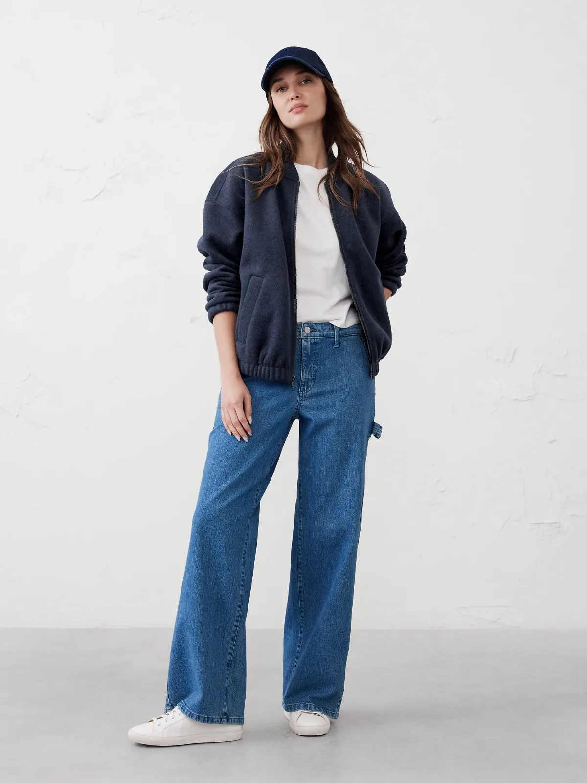 Knit Melton Bomber Jacket by Banana Republic