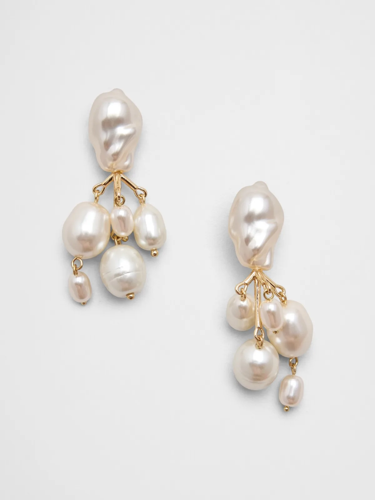 Statement Multi Pearl Drop Earrings by Banana Republic