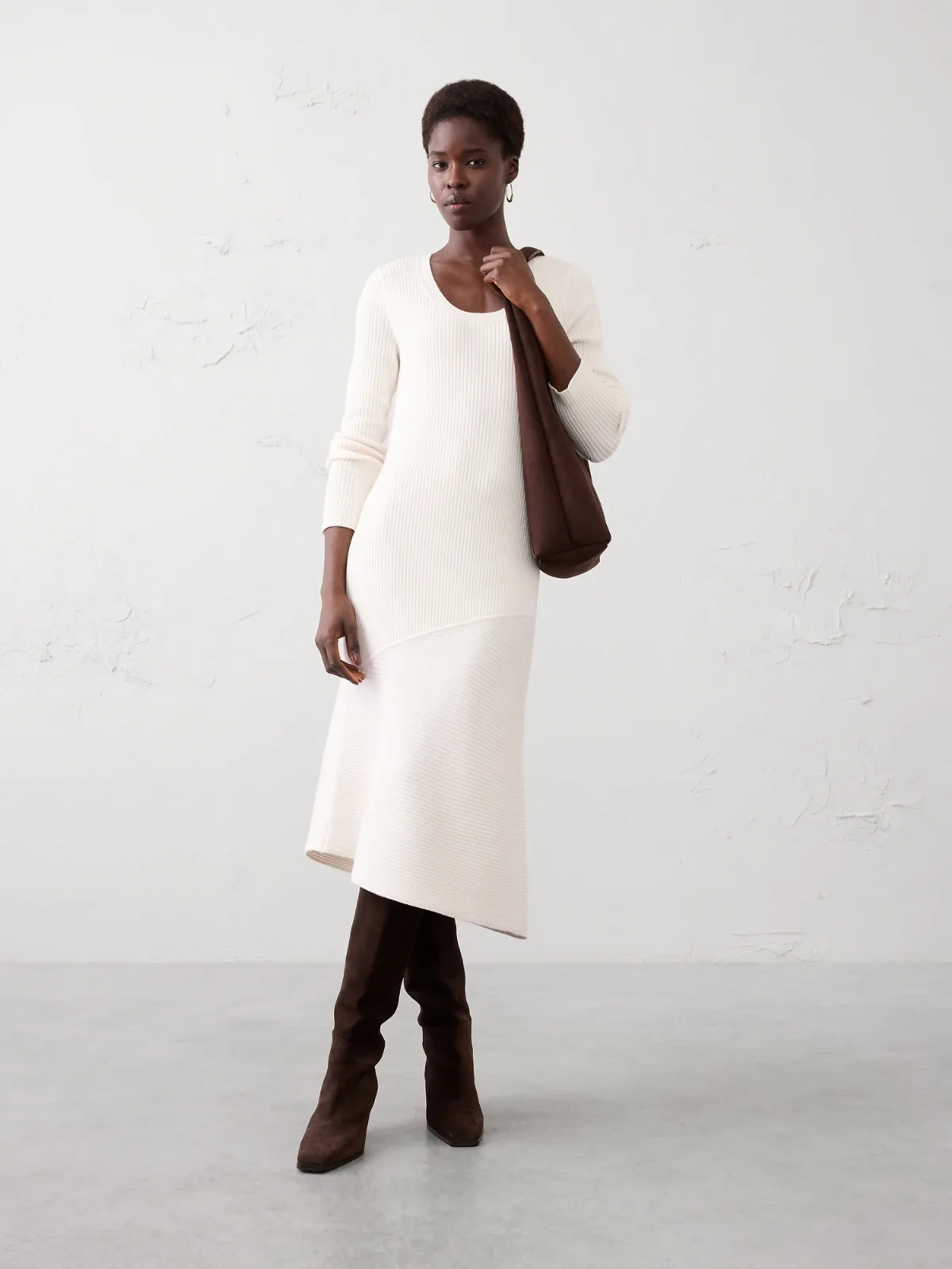 Asymmetrical Midi Dress by Banana Republic