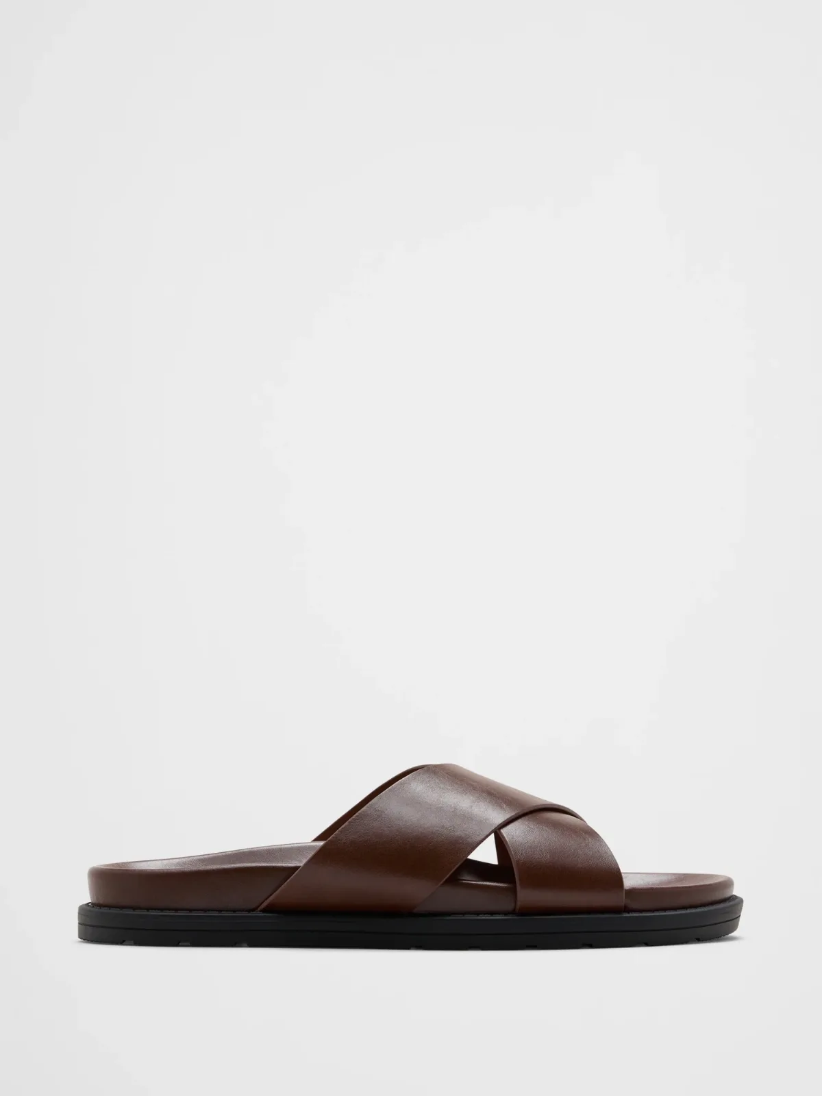 Vegan Leather Crossover Sandals