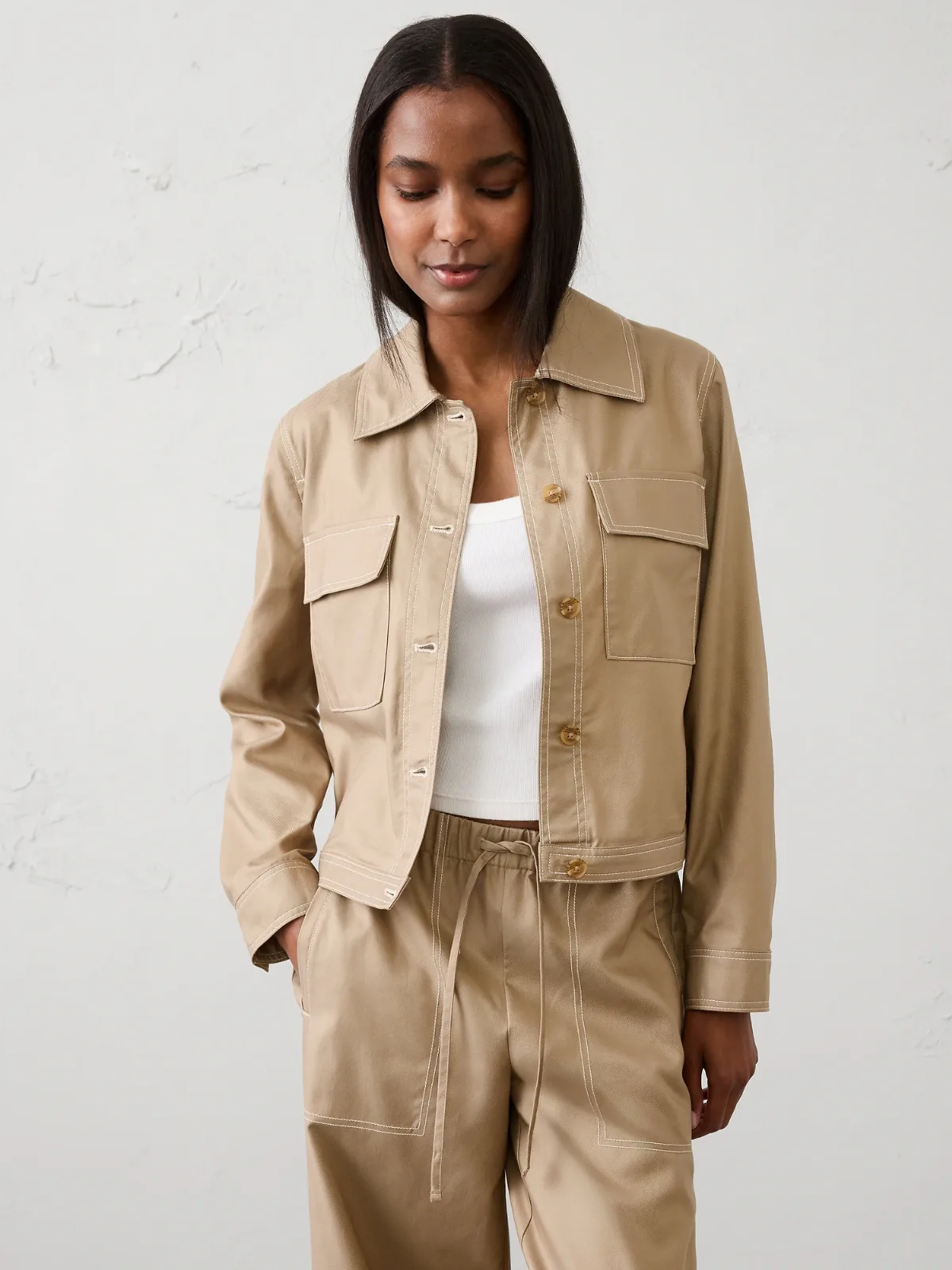 Lightweight Twill Jacket by Banana Republic