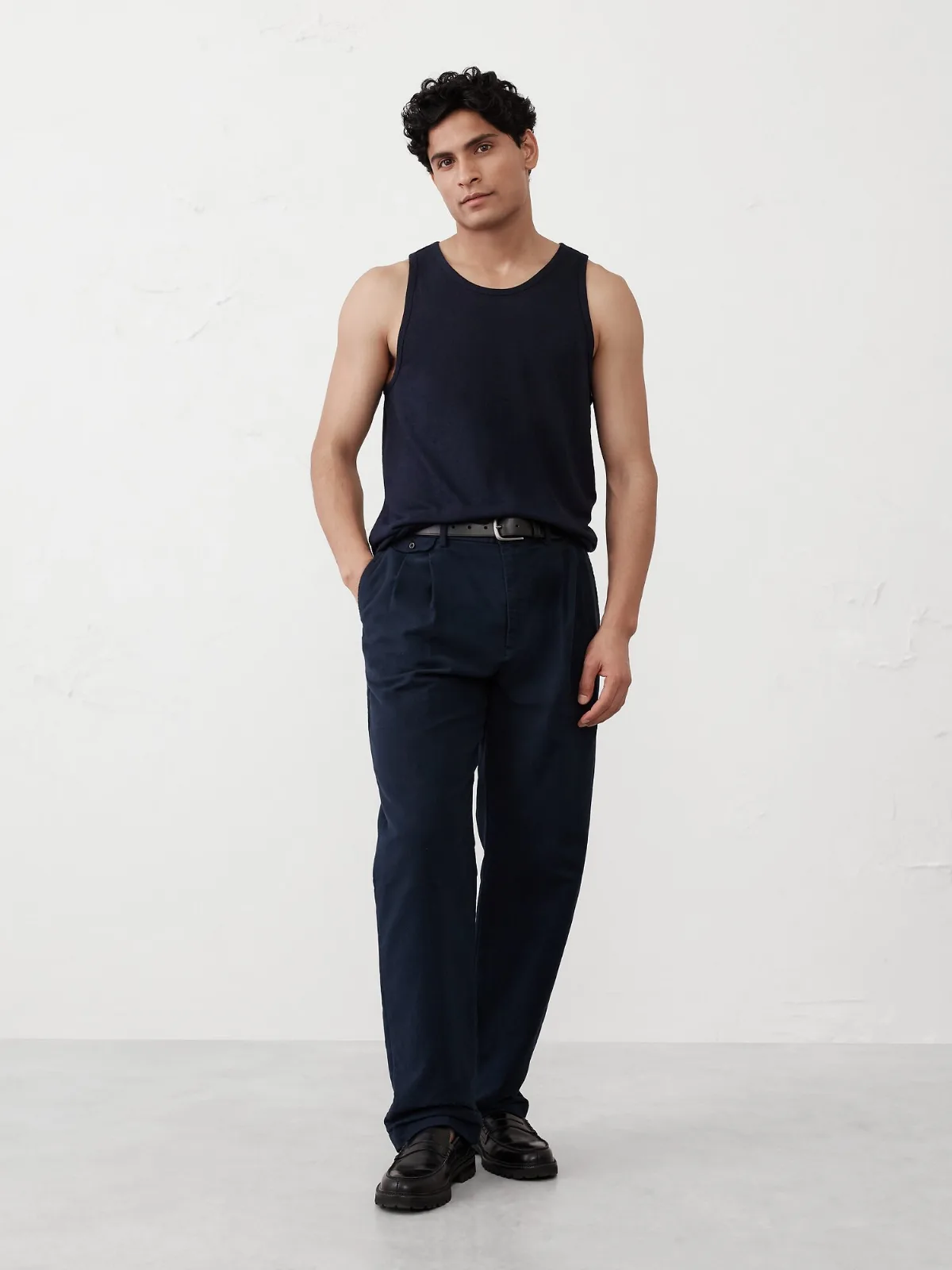Linen-Blend Tank by Banana Republic