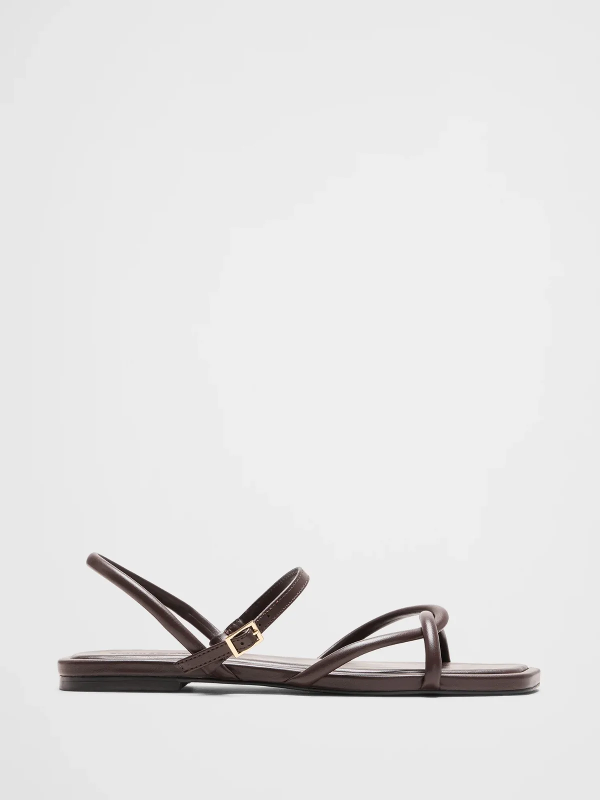 Vegan Leather Tubular Strappy Sandal