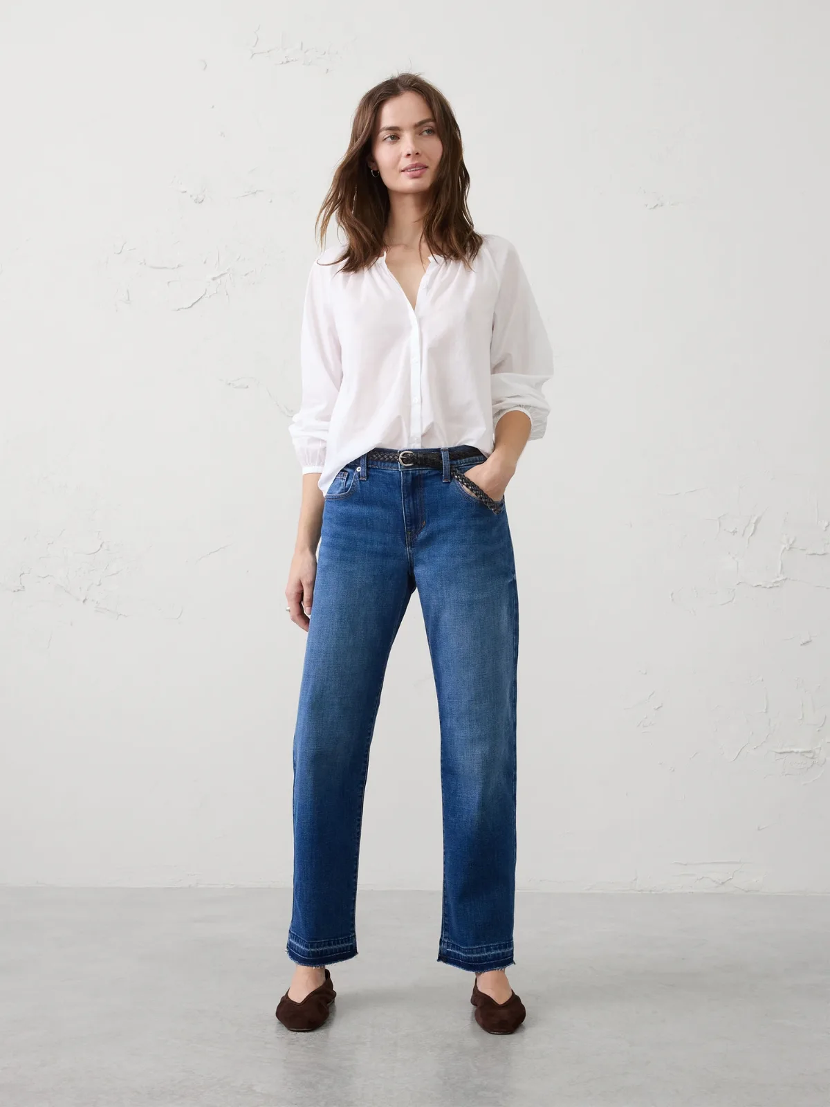 Straight-Leg Mid-Rise Jean by Banana Republic