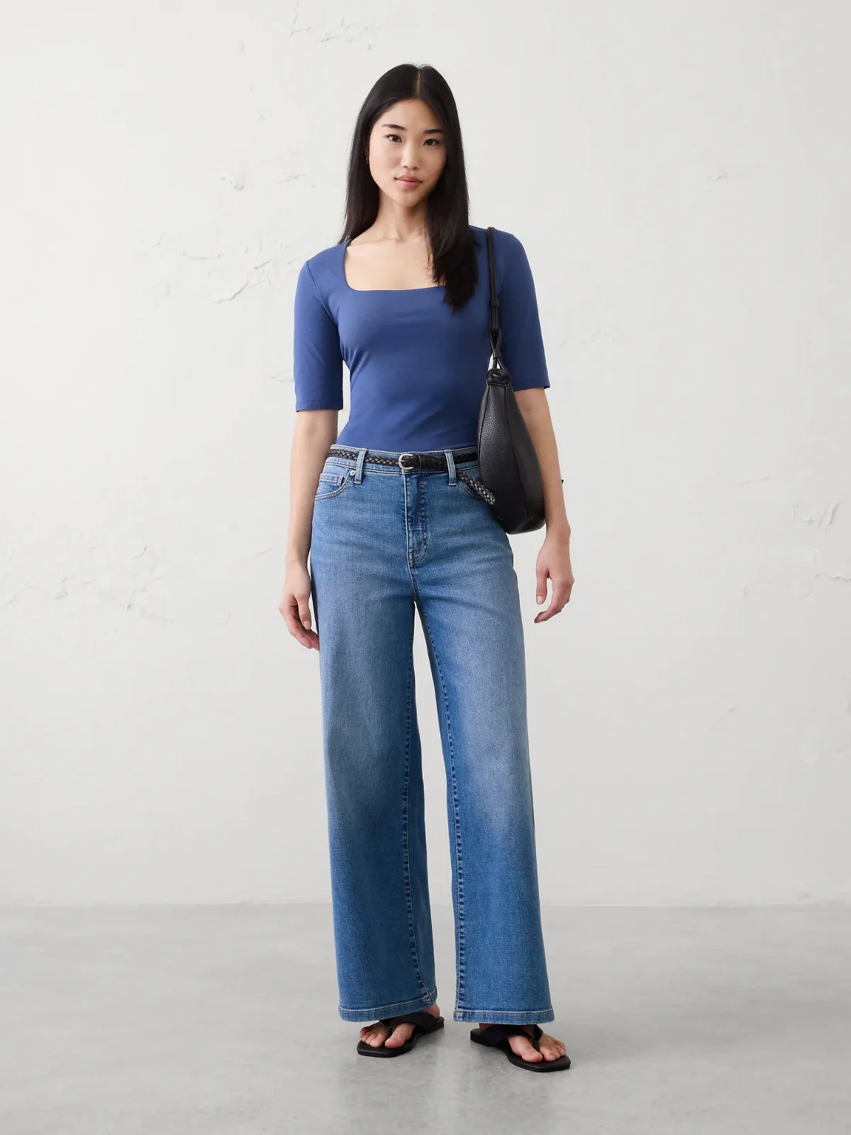 Soft Stretch Square-Neck Top by Banana Republic