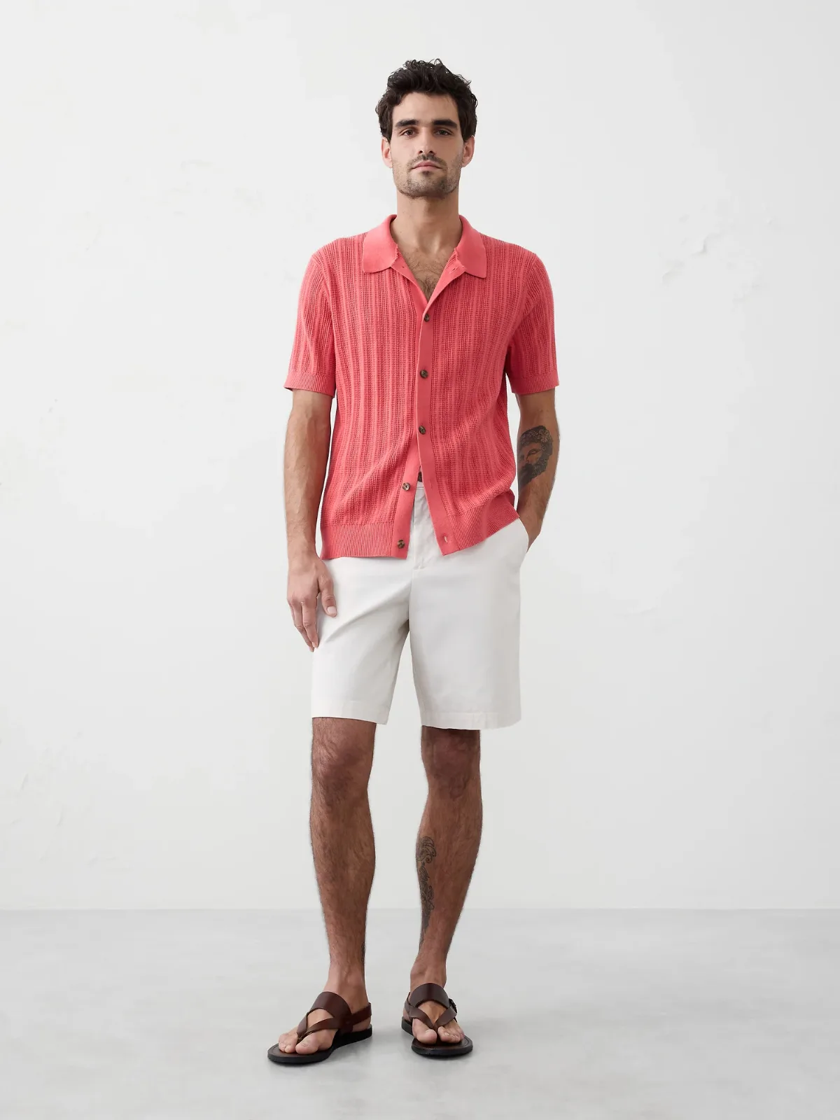 Textured Sweater Polo by Banana Republic