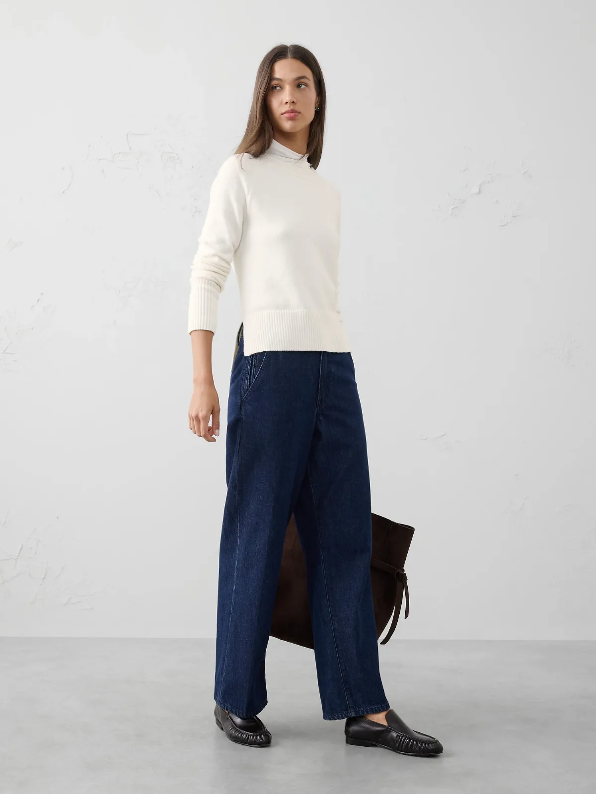 Perfectly Soft Crew-Neck Sweater by Banana Republic