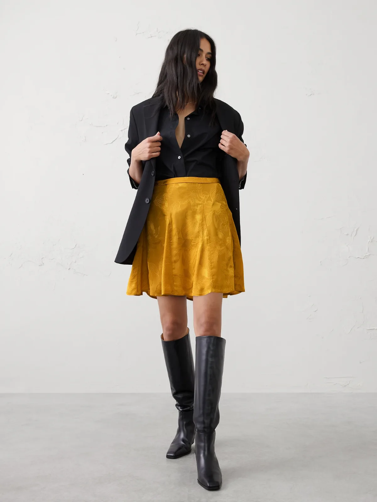 Godet Mini Skirt by Banana Republic