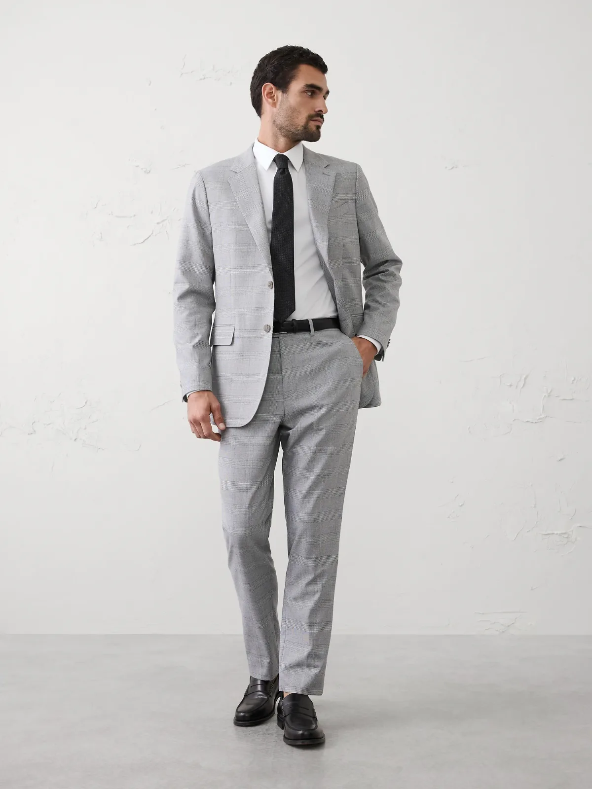 Glen Plaid Suit Jacket by Banana Republic