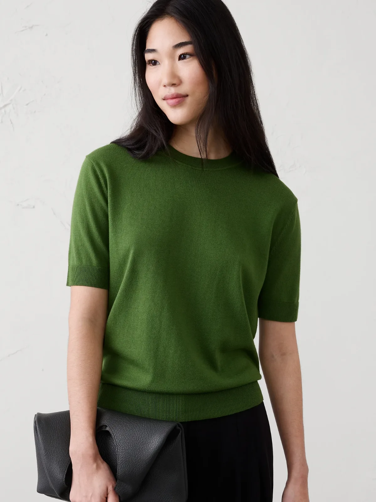Forever Short-Sleeve Sweater by Banana Republic