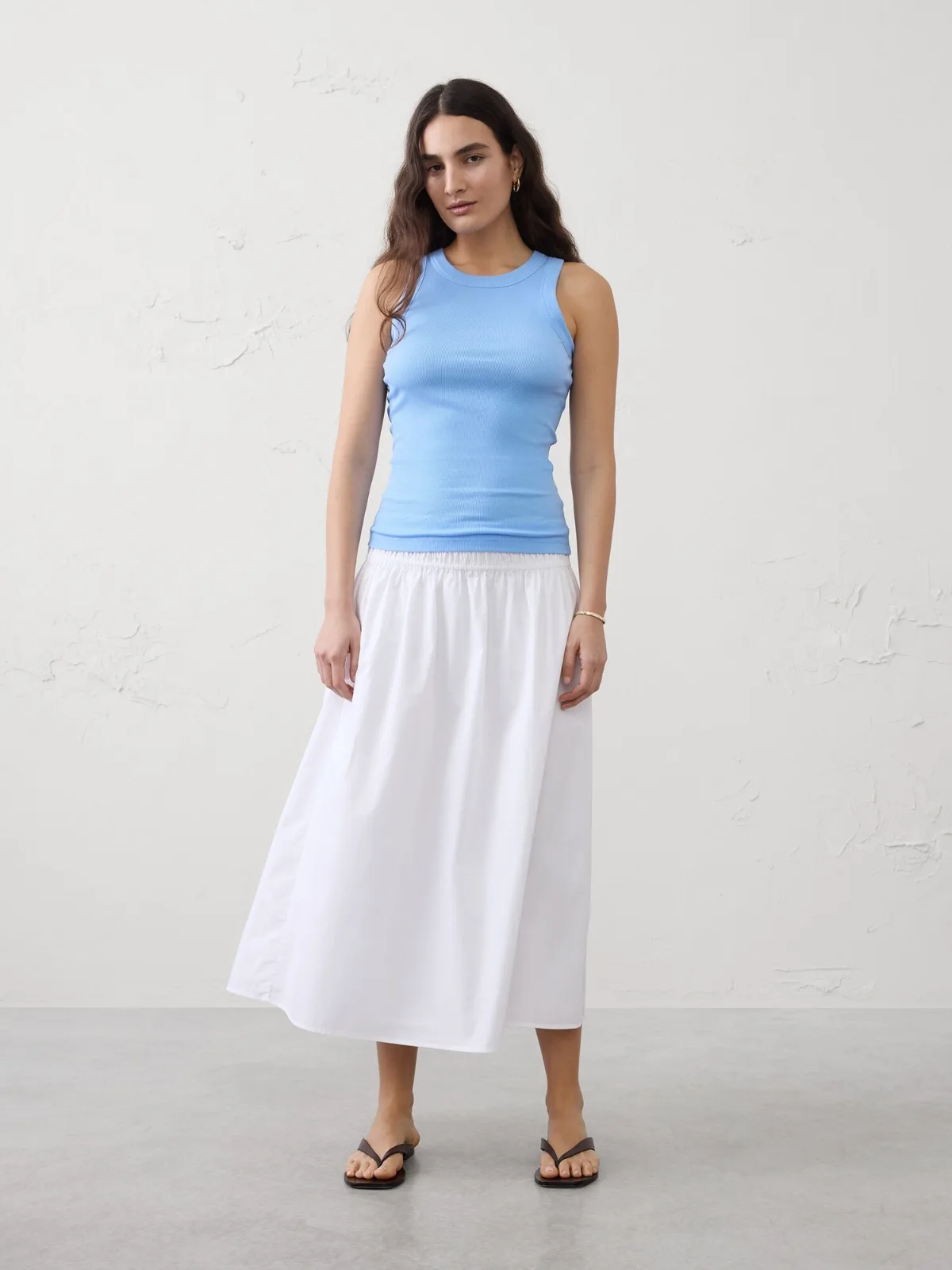 Ribbed Racer Tank by Banana Republic