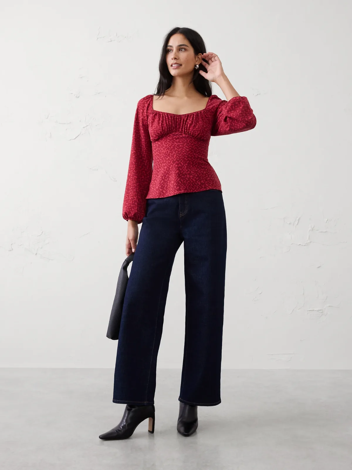 Shirred Bodice Top by Banana Republic