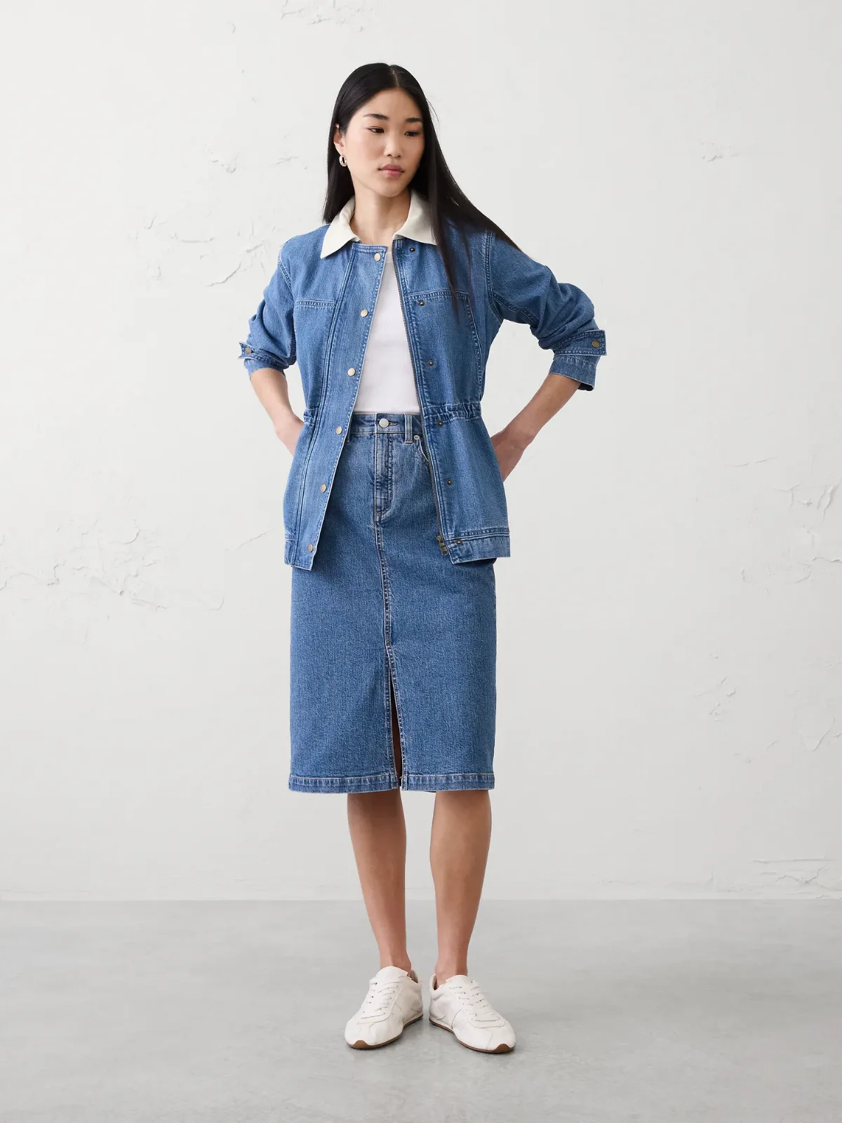 Denim Utility Jacket by Banana Republic