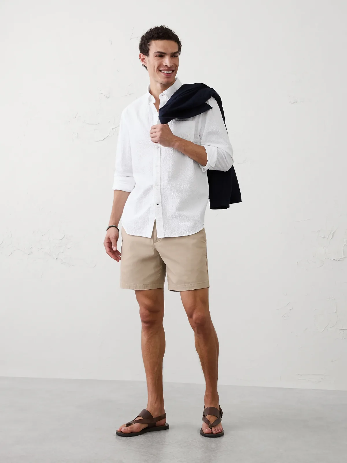 Standard-Fit Seersucker Shirt by Banana Republic