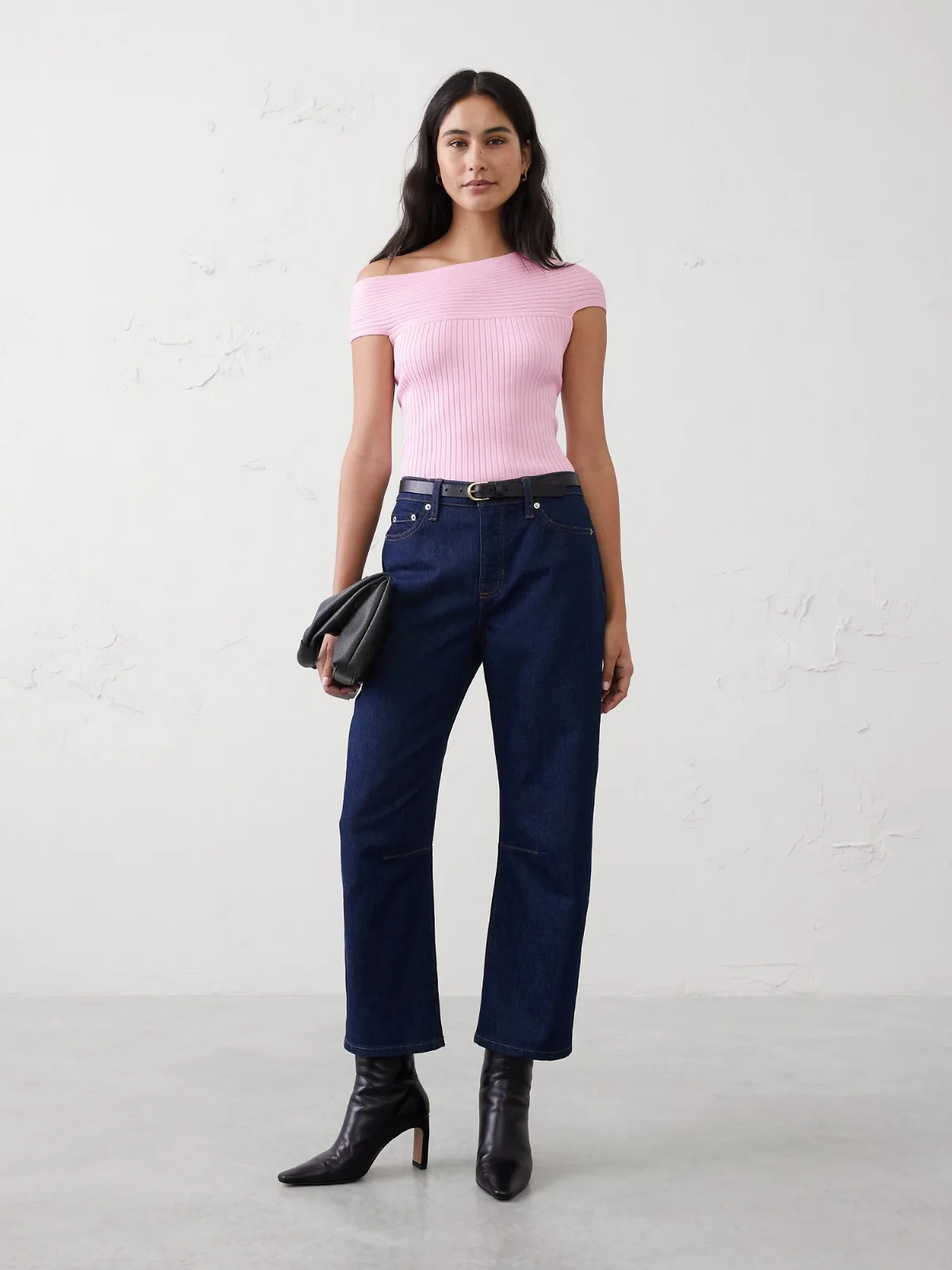 Asymmetrical Ribbed Sweater by Banana Republic