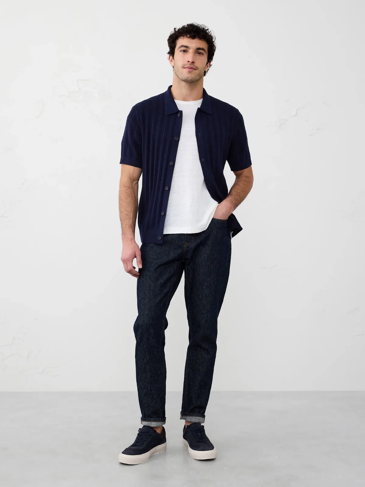 Textured Sweater Polo by Banana Republic