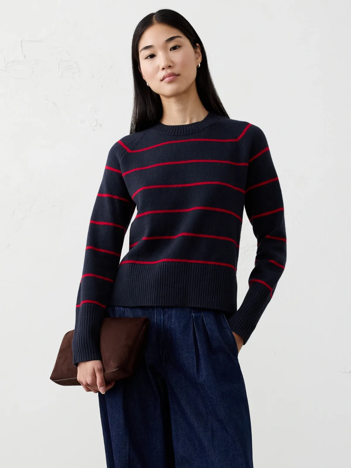 Perfectly Soft Crew-Neck Sweater by Banana Republic
