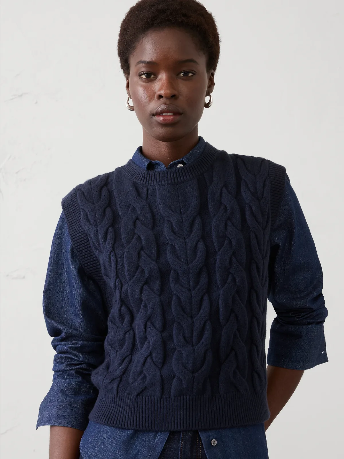 Cable Sweater Vest