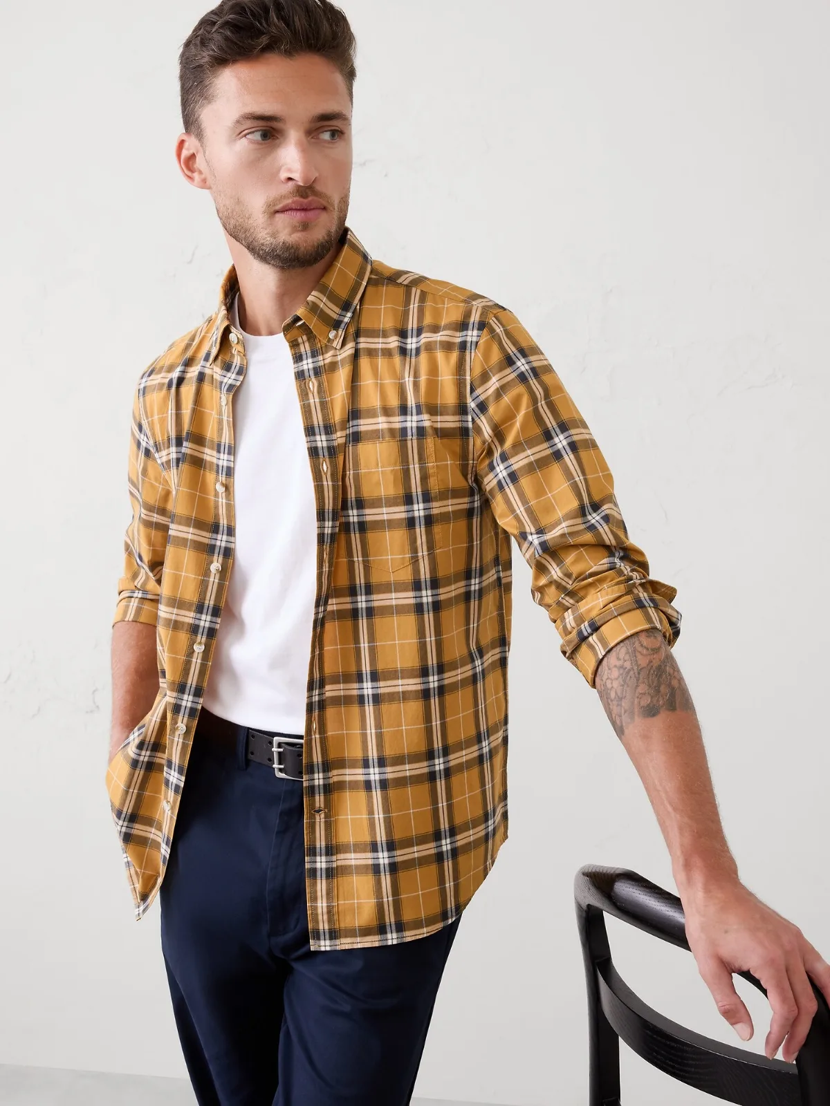 Slim-Fit Softwash Cotton Shirt by Banana Republic