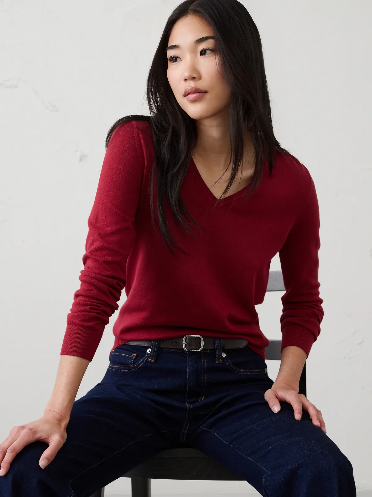 Forever V-Neck Sweater by Banana Republic