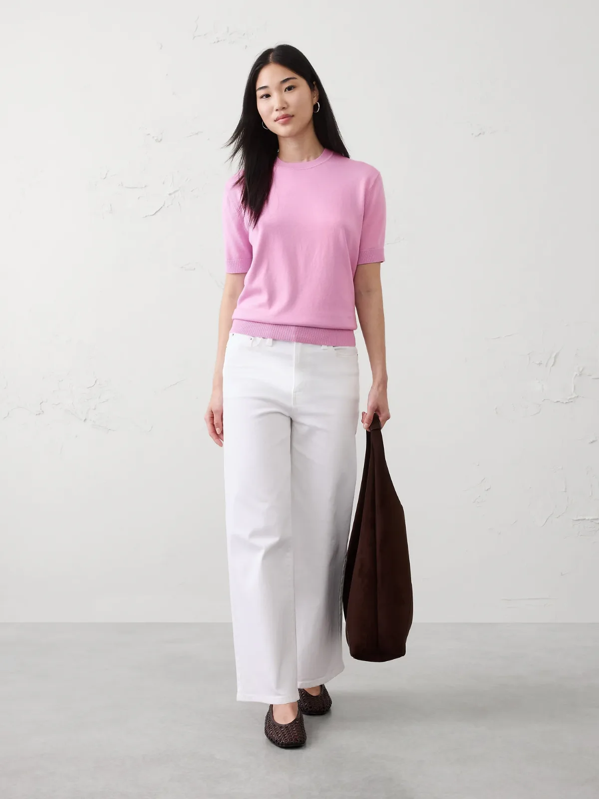 Forever Short-Sleeve Sweater by Banana Republic