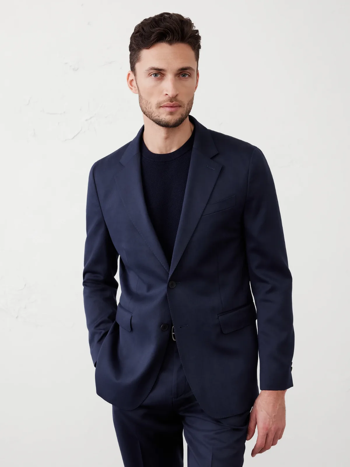 Satin Suit Jacket by Banana Republic