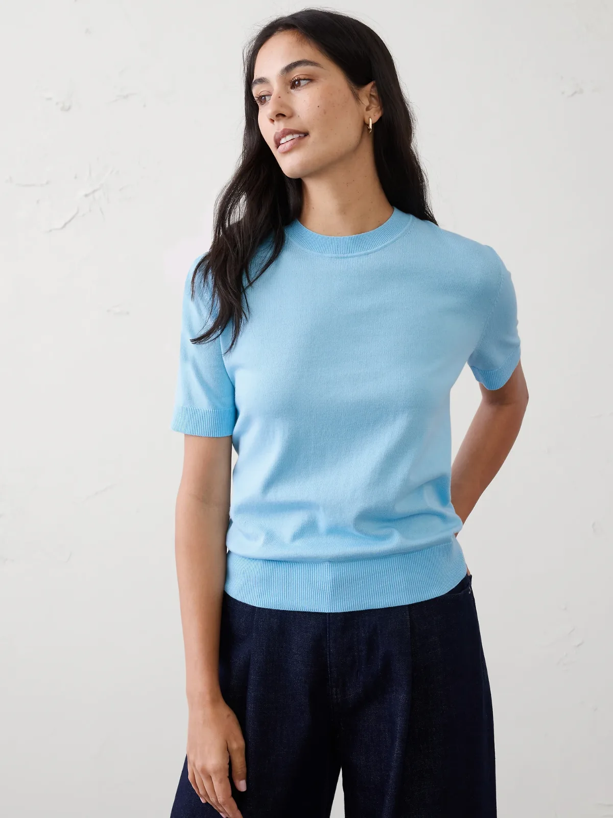 Forever Short-Sleeve Sweater by Banana Republic